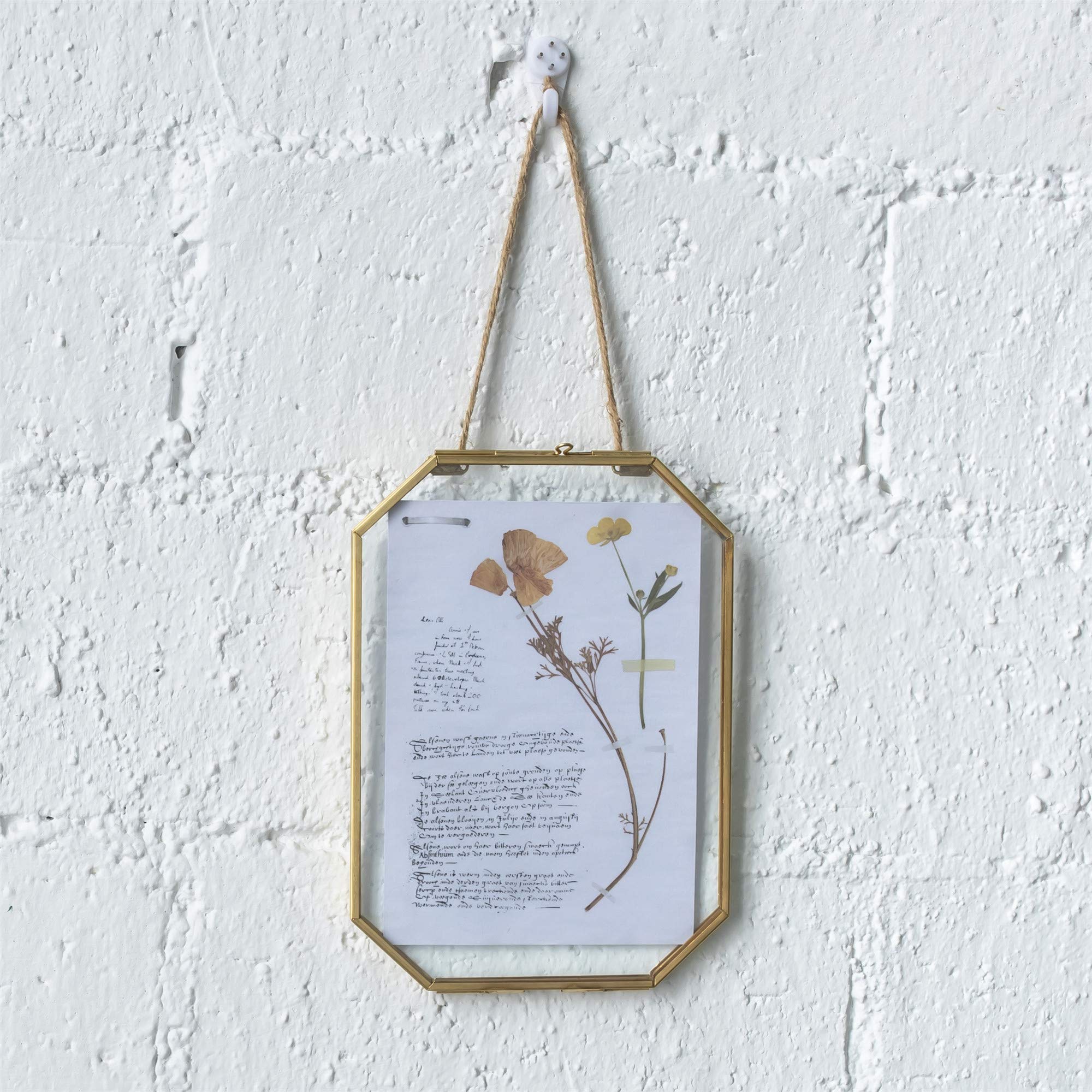 Amazon.com - NCYP Small 5 x 7 inch Floating Glass Frame with Chain